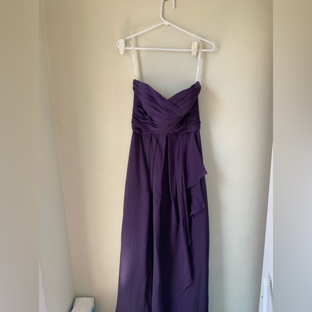 Davids Bridal Purple Strapless Sweetheart Gown 6